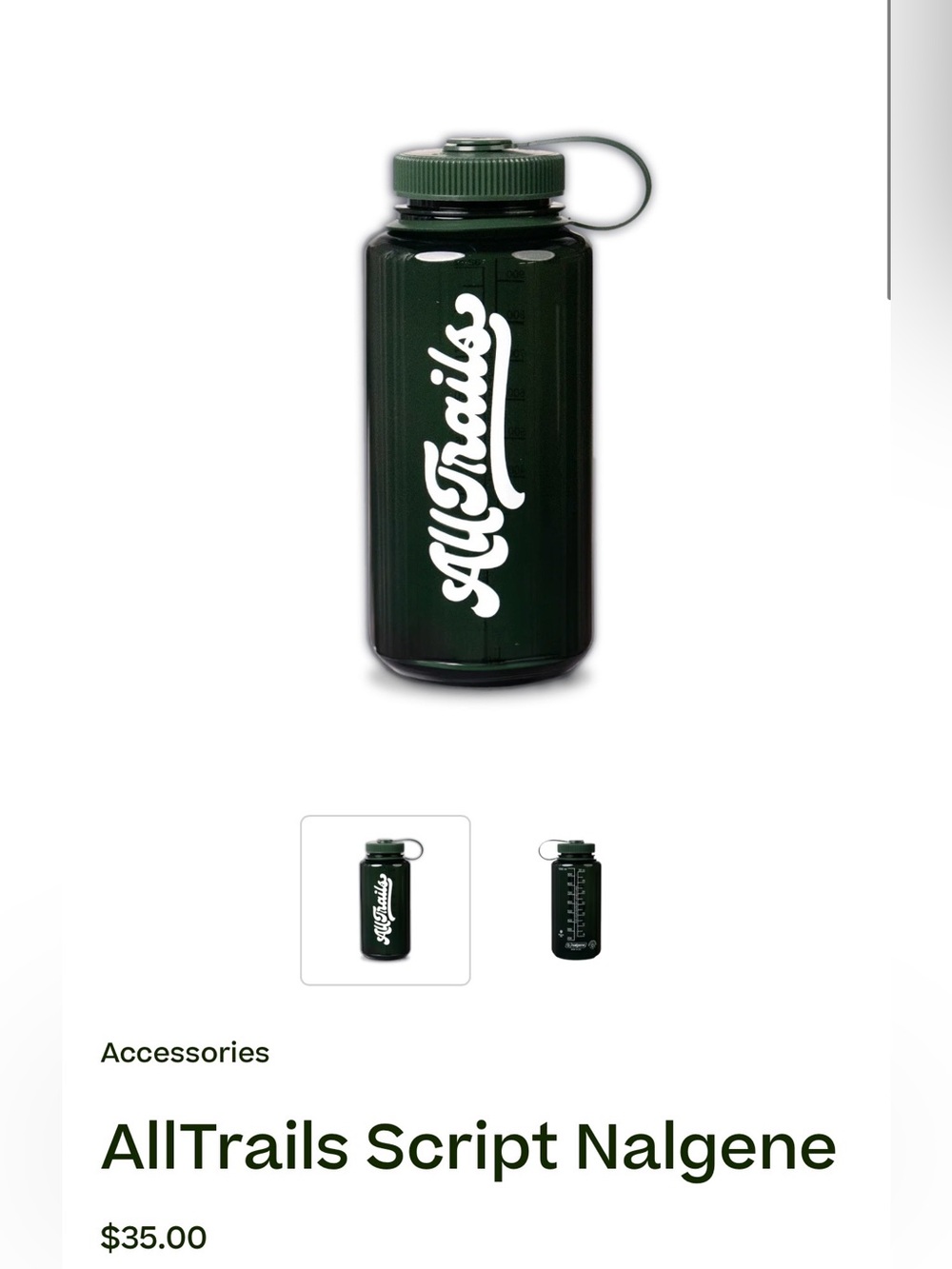 All Trails Nalgene 32 oz Wide Mouth Water Bottle